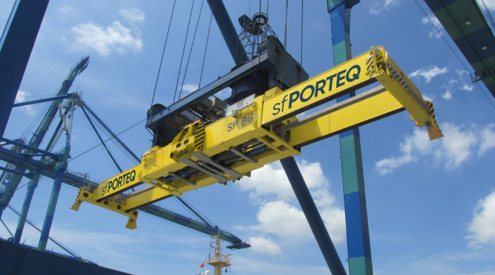 sfPORTEQ sustainable container spreaders